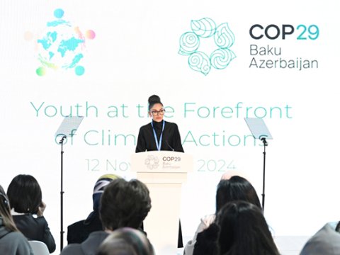 Mehriban Əliyevanın konfransdakı çıxışı&nbsp;- VİDEO