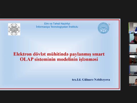 Elektron dövlət mühitində paylanmış smart OLAP sisteminin modeli işlənilir