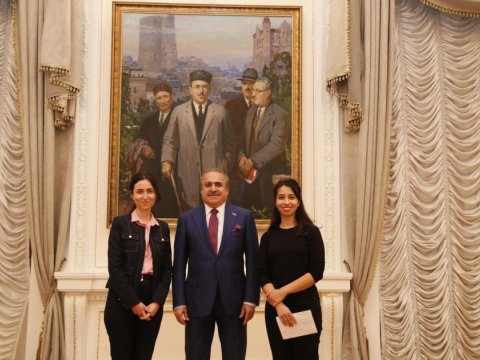 Türkiyənin media mənsubları Ədəbiyyat Muzeyində olublar