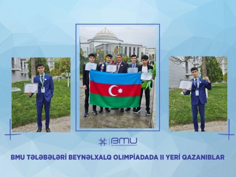 BMU tələbələri beynəlxalq olimpiadada II yeri qazanıblar
