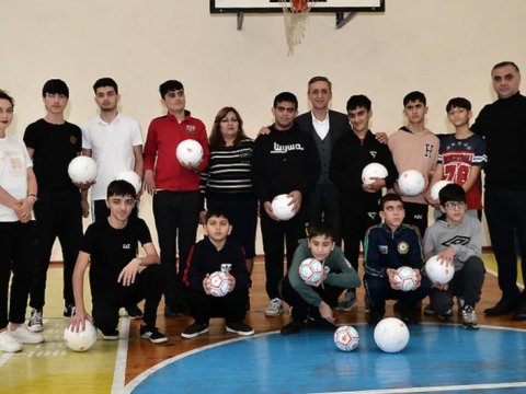 AFFA rəsmiləri Xüsusi İnternat Məktəbinin şagirdləri ilə görüşüblər