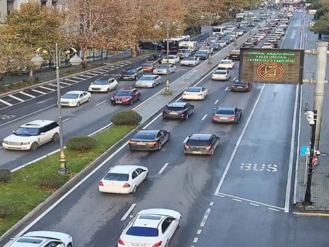 Bakıda bu yollarda sıxlıq var&nbsp;- SİYAHI