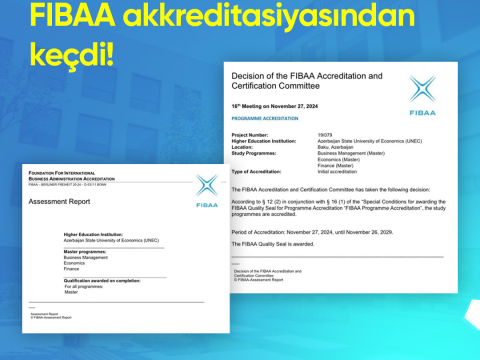 UNEC proqramları FIBAA akkreditasiyasından keçdi