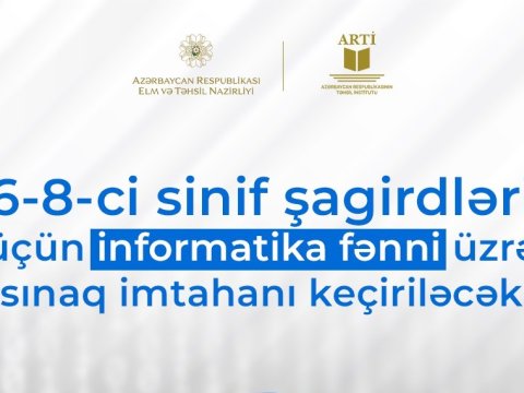 Onlayn sınaq imtahanı keçiriləcək