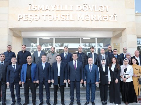 İsmayıllı Dövlət Peşə Təhsil Mərkəzində işəgötürənlərlə görüş keçirilib