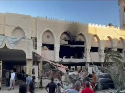 İsrail ordusu Qəzzada keçmiş məktəbə zərbələr endirib