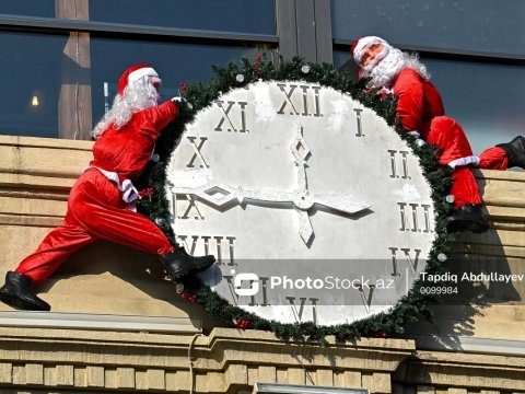 2024-cü ilin son günü Bakıda bayram ab-havası