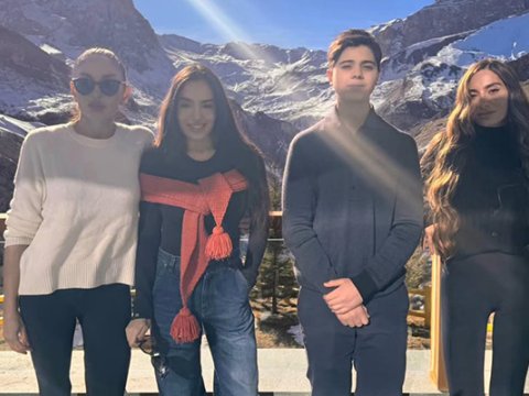 Leyla Əliyeva Şahdağdan ailə fotolarını paylaşdı