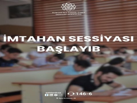 İmtahan sessiyası ilk dəfə Azərbaycanın bütün ərazisində keçirilir