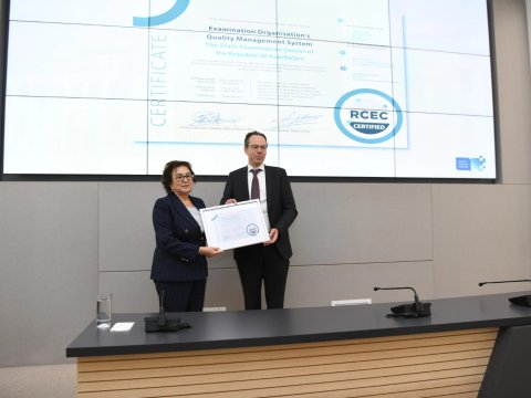 DİM-ə uyğunluq sertifikatı təqdim olunub
