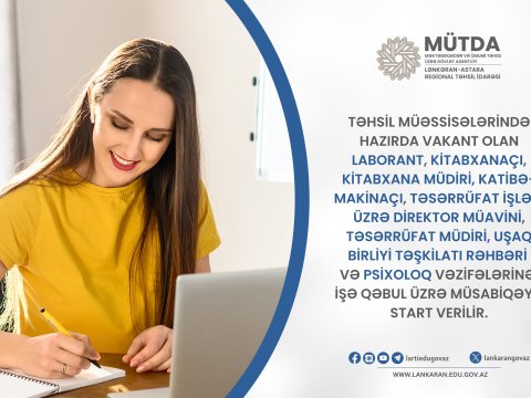 Bu RTİ-də vakansiya var