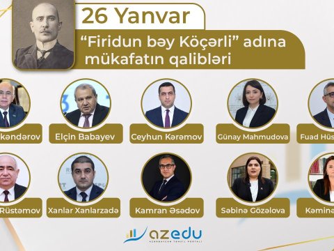 “Firidun bəy Köçərli mükafatı”nın qalibləri - SİYAHI