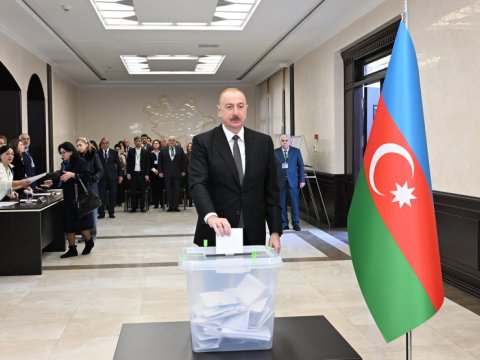 İlham Əliyev səs verdi