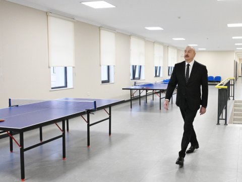 Prezident &ldquo;Vətən&rdquo; İdman Liseyində yaradılan şəraitlə tanış olub