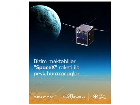 Azərbaycanlı məktəblilər ilk dəfə “SpaceX” raketi ilə orbitə peyk buraxacaq