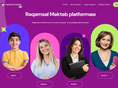 Rəqəmsal məktəb platforması istifadəyə verilib