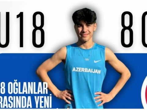 18 yaşlı azərbaycanlı atlet ölkə rekordunu təzələdi