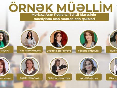 Mərkəzi Aran regionunun "Örnək müəllim"ləri - SİYAHI