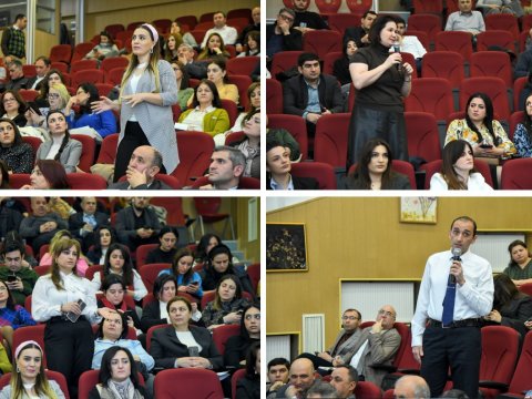 Elm və Ali Təhsil üzrə Dövlət Agentliyi BMU-da infosessiya təşkil edib