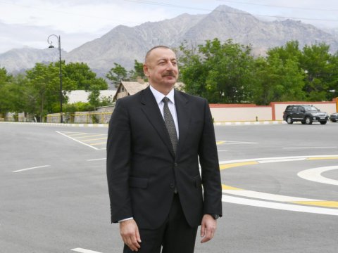 Prezident Ağdamda&nbsp;Təlim-Tədris Kompleksinin açılışında iştirak edib