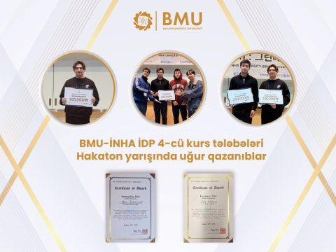 BMU-İNHA İDP tələbələrinin daha bir uğuru