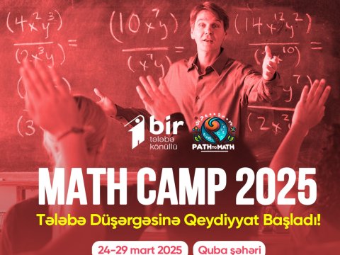 Tələbələrin riyaziyyat üzrə yaz düşərgəsinə qeydiyyat başlayıb