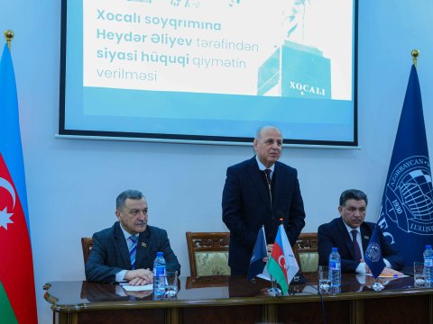 UNEC-də &ldquo;Xocalı soyqırımına Heydər Əliyev tərəfindən siyasi hüquqi qiymətin verilməsi&rdquo; mövzusunda tədbir keçirilib