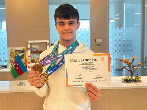 Azərbaycanlı şagird beynəlxalq olimpiadada qızıl medal qazandı
