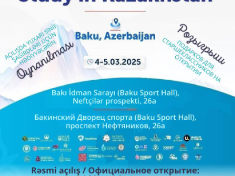 Qazaxıstan universitetlərinin təhsil sərgisi keçiriləcək