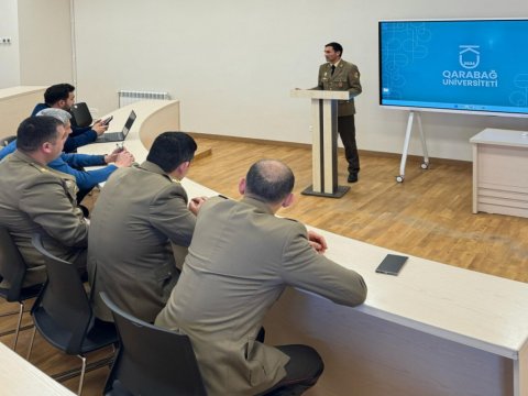 FHN Qarabağ Universitetində nümunəvi dərs keçirib
