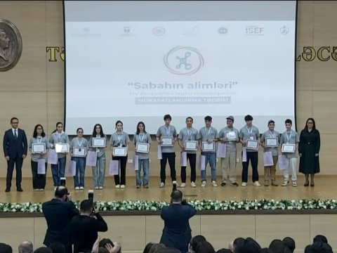 &ldquo;Sabahın alimləri&rdquo; XIV Respublika layihə müsabiqəsinin mükafatlandırma tədbiri keçirilib