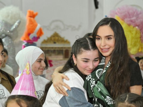 Leyla Əliyeva Qubada şəhid övladları ilə birgə Novruz şənliyində iştirak edib -&nbsp;FOTO