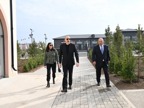 İlham Əliyevlə xanımı Ağdamda -&nbsp;FOTOLAR