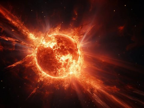 Günəşdə bir sıra güclü partlayışlar qeydə alındı