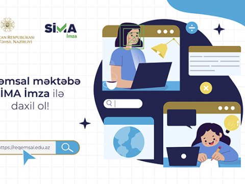 “Rəqəmsal məktəb” platformasına “SİMA İmza” ilə giriş təmin edildi