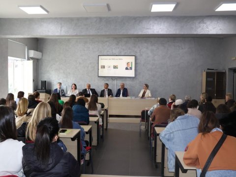 BSU-nun rektoru&nbsp;"Yeni dövrün Azərbaycanı" mövzusunda yerli tələbələrlə görüş keçirib