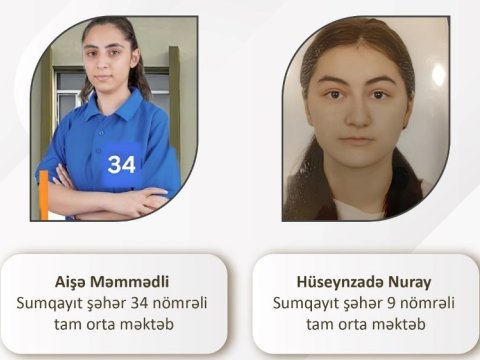 300 bal yığan Sumqayıt məktəbliləri - FOTO