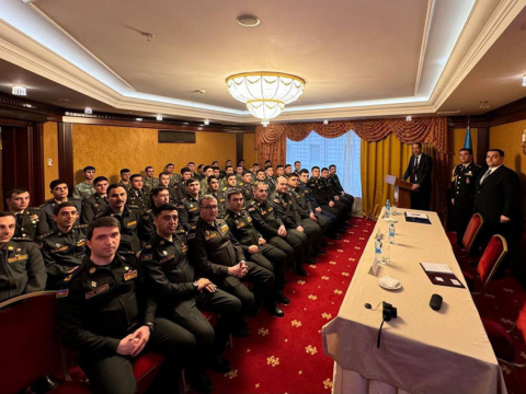 Rusiyada təhsil alan azərbaycanlı hərbi qulluqçularla GÖRÜŞ