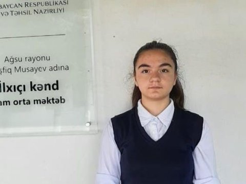 Maksimum bal toplayan Ağsu məktəblisi - FOTO