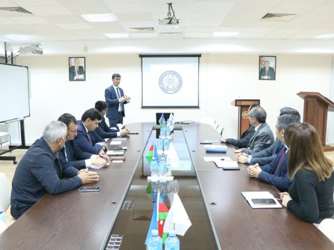 Termiz İqtisadiyyat və Xidmət Universitetinin nümayəndə heyəti Azərbaycan Universitetində olub