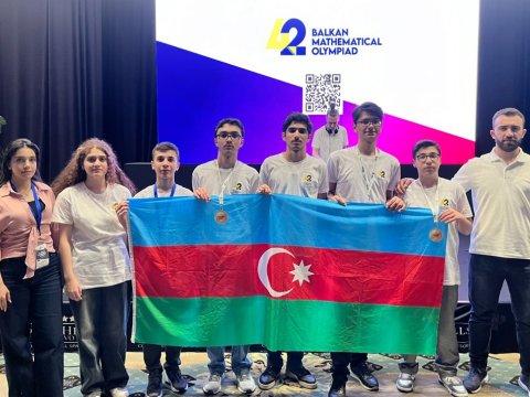 Məktəblilər 42-ci Balkan Riyaziyyat Olimpiadasında uğur qazanıb