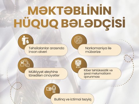 &ldquo;Məktəblinin hüquq bələdçisi&rdquo; layihəsinə start verilir