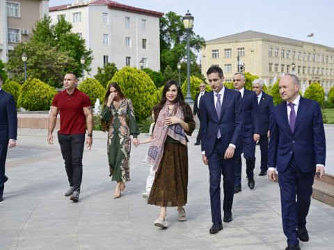 Leyla&nbsp;və Arzu Əliyevalar Naxçıvanda&nbsp;-&nbsp;FOTOLAR