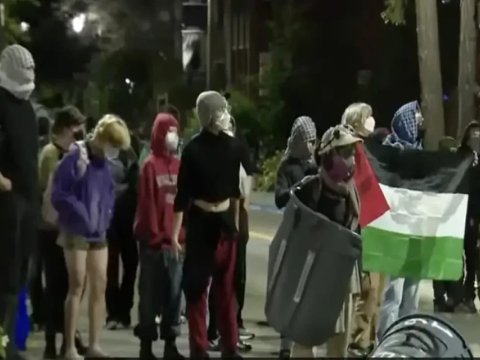 Vaşinqton Universitetini ələ keçirən 25-dən çox Fələstin tərəfdarı həbs edilib