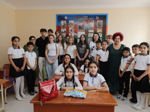 Ukraynalı şagird və müəllimlər Naxçıvana səfərə gəliblər