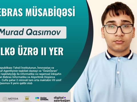 Naxçıvan məktəblisi Bebras müsabiqəsində 2-ci yeri tutub 