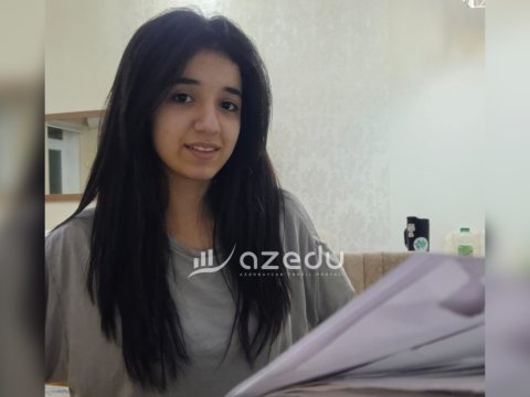 Ən yüksək bal toplayan Gülçinin FOTOSU