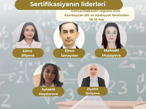 Gəncə-Daşkəsən regionu üzrə “Sertifikasiyanın liderləri”- SİYAHI