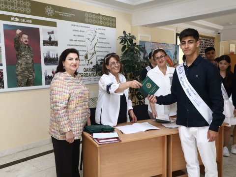 Məzunlara attestatlar verilir