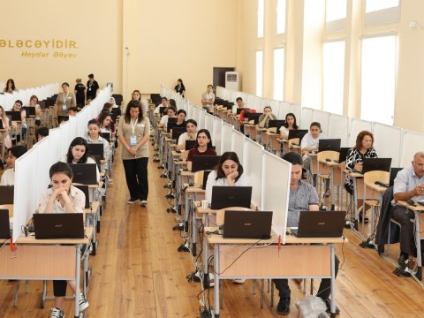 Azad edilmiş ərazilərdə sertifikasiya imtahanı keçirilib - FOTO